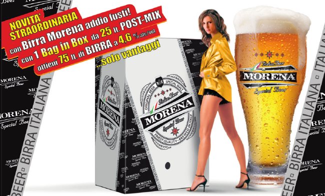 Drive beer birra morena rragazza sexy belle gambe baginbox bag in box